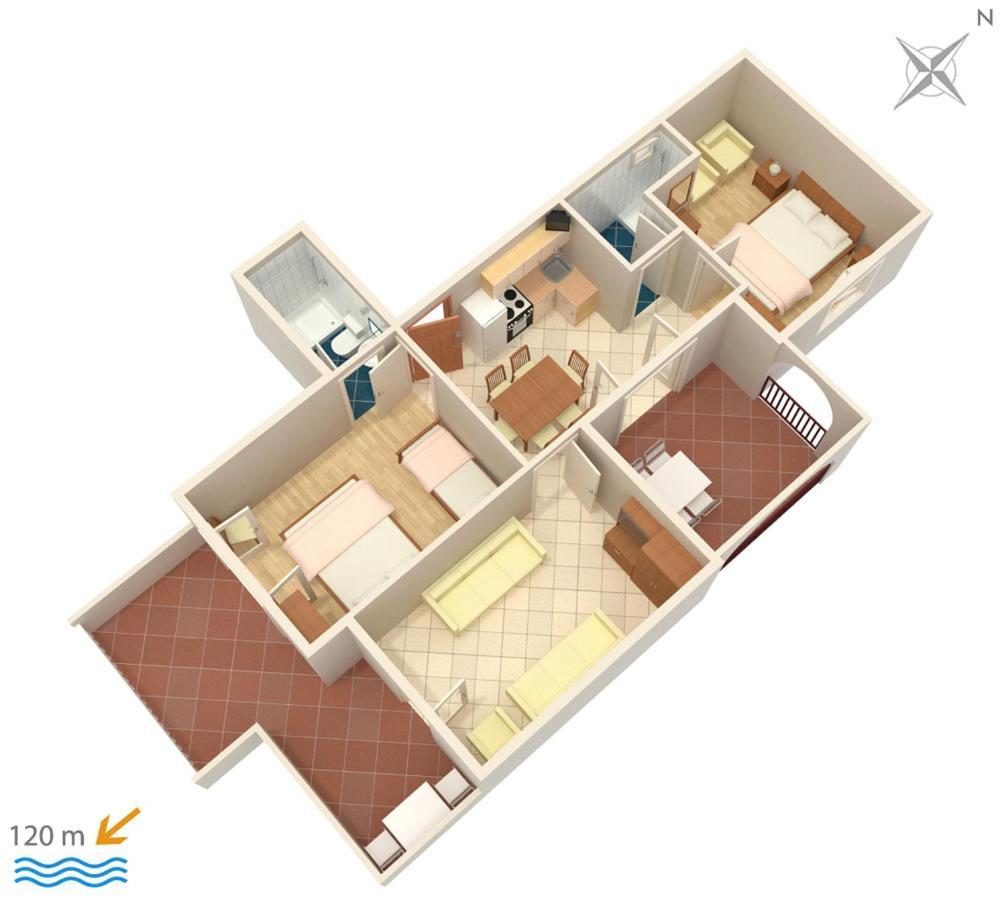 Apartments By The Sea Suha Punta, Rab - 5050 Kampor Exteriér fotografie